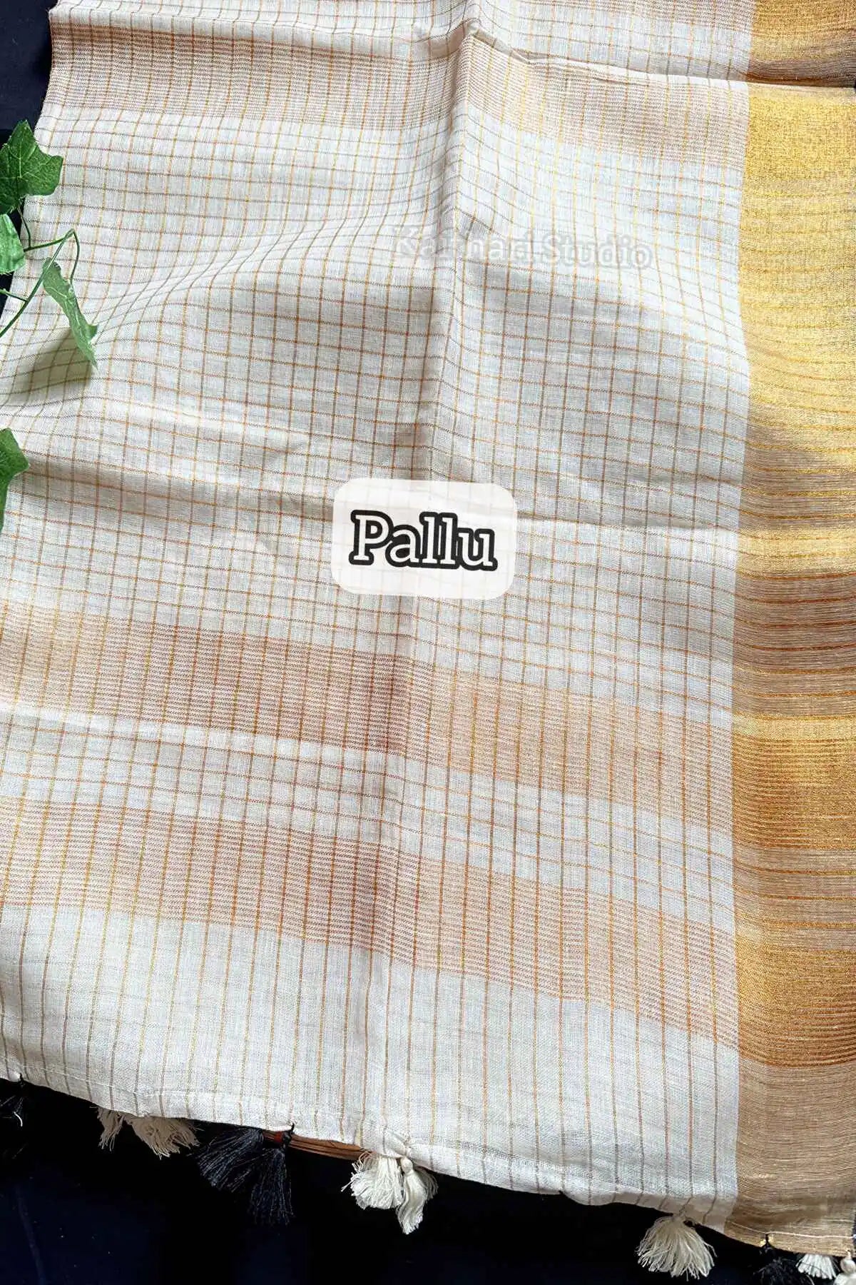 Linen Checked - Black - KS068