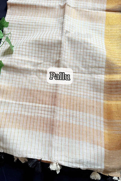 Linen Checked - Black - KS068