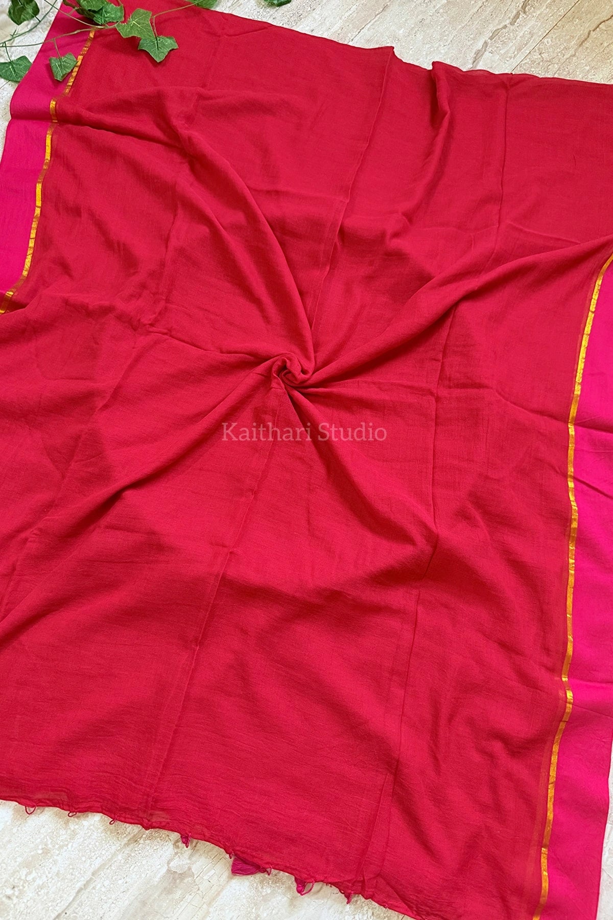 Mul cotton - Gold String - Red  KS081 KS073