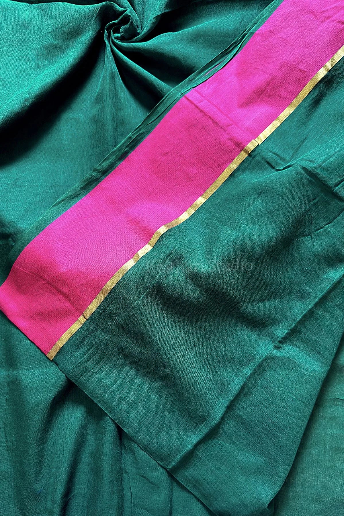 Mul cotton - Gold String - Green - KS085