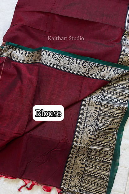 Narayanpet Big border – Maroon - KS080
