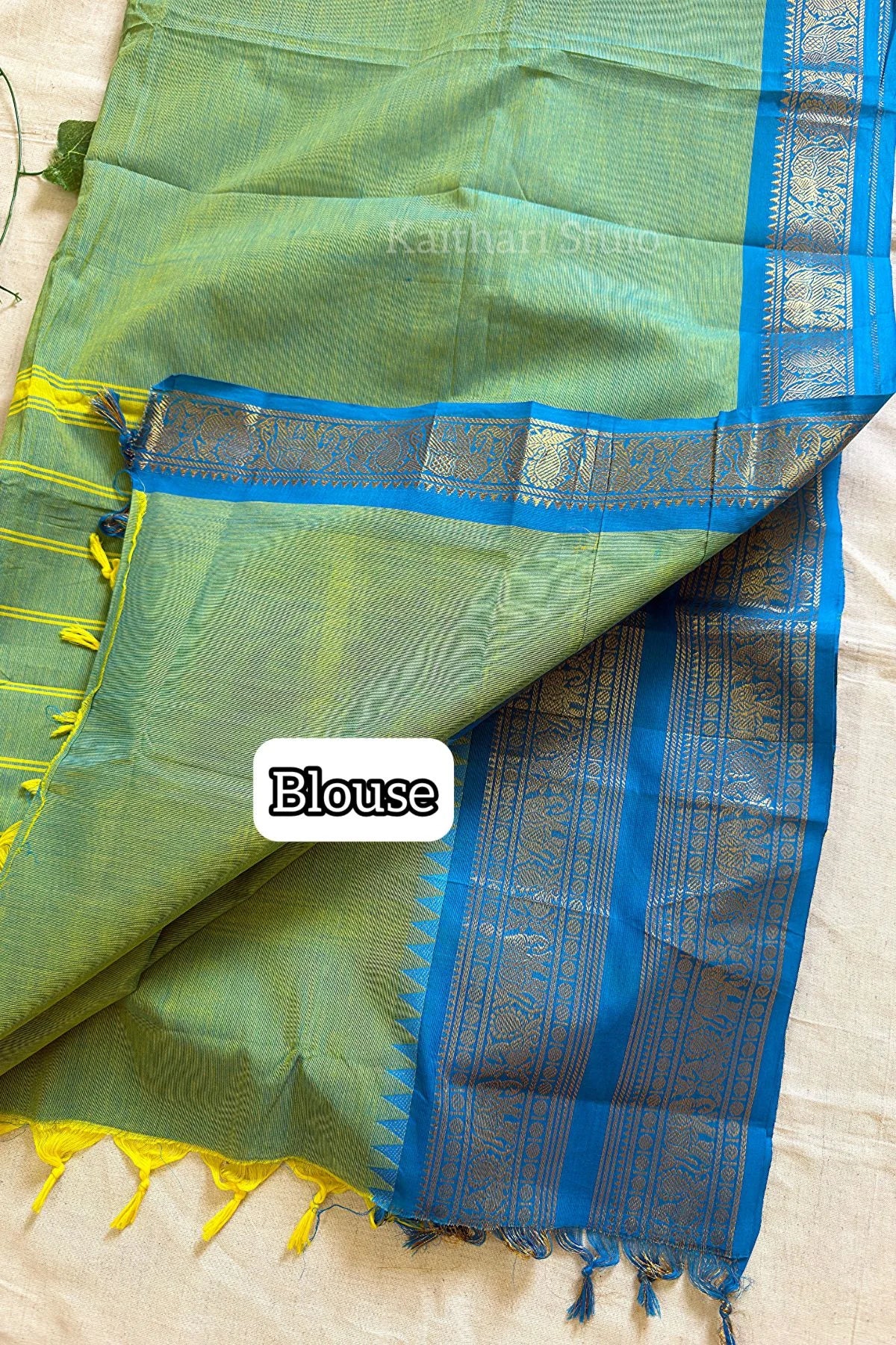Chettinad Cotton - Green - KS102
