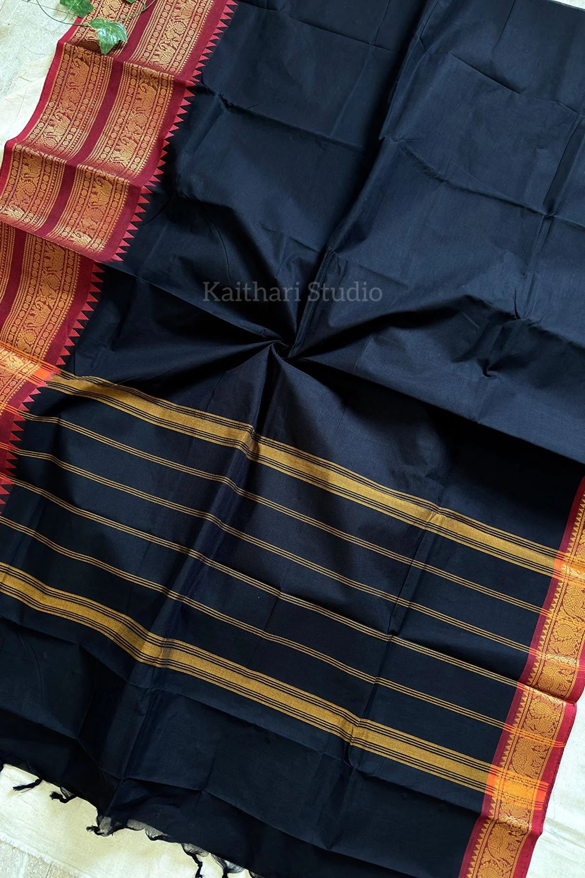 Chettinad Cotton - Black - KS104