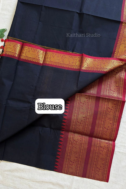 Chettinad Cotton - Black - KS104