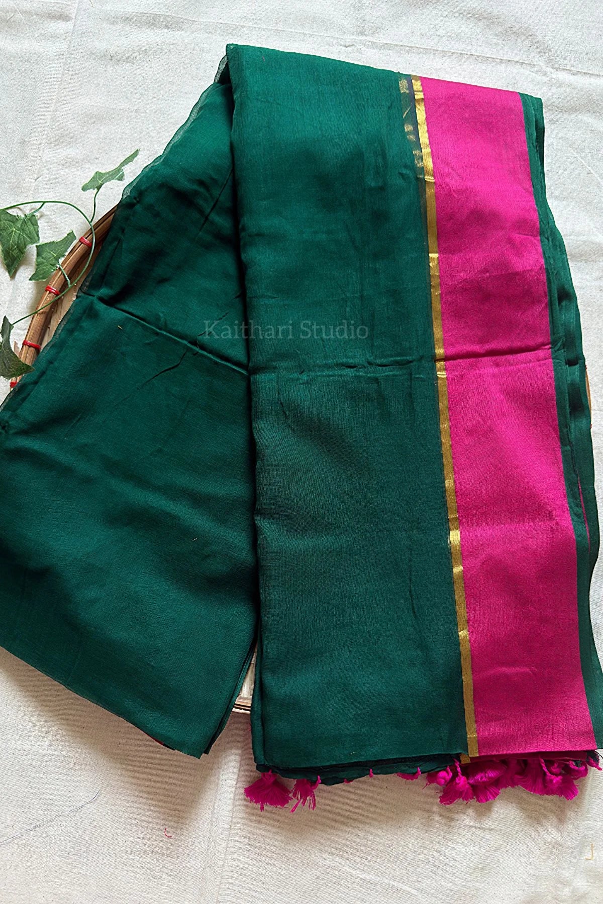 Mul cotton - Gold String - Green - KS085