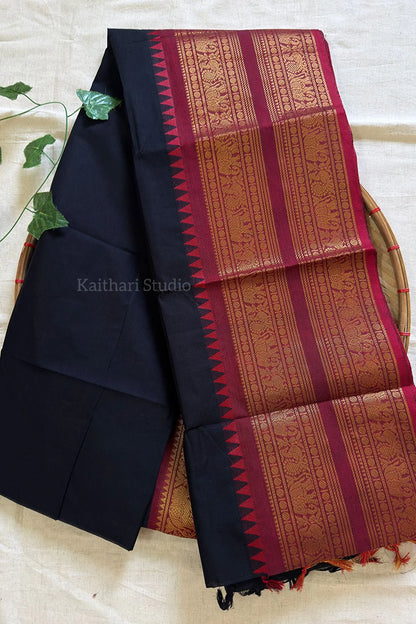Chettinad Cotton - Black - KS104