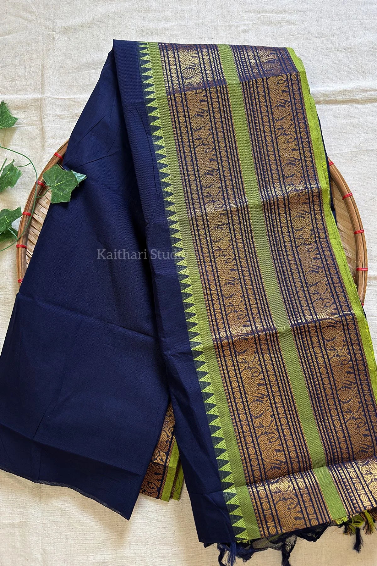 Chettinad Cotton - Navy Blue - KS087