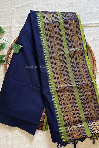 Chettinad Cotton - Navy Blue - KS087