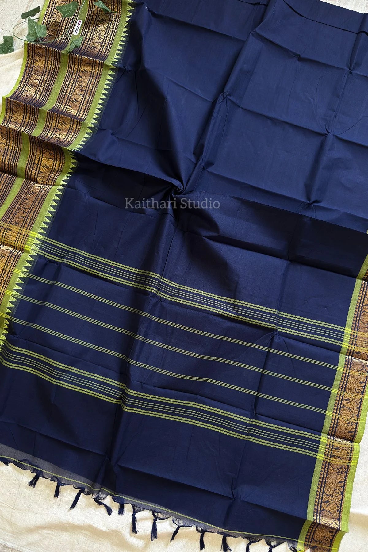 Chettinad Cotton - Navy Blue - KS087