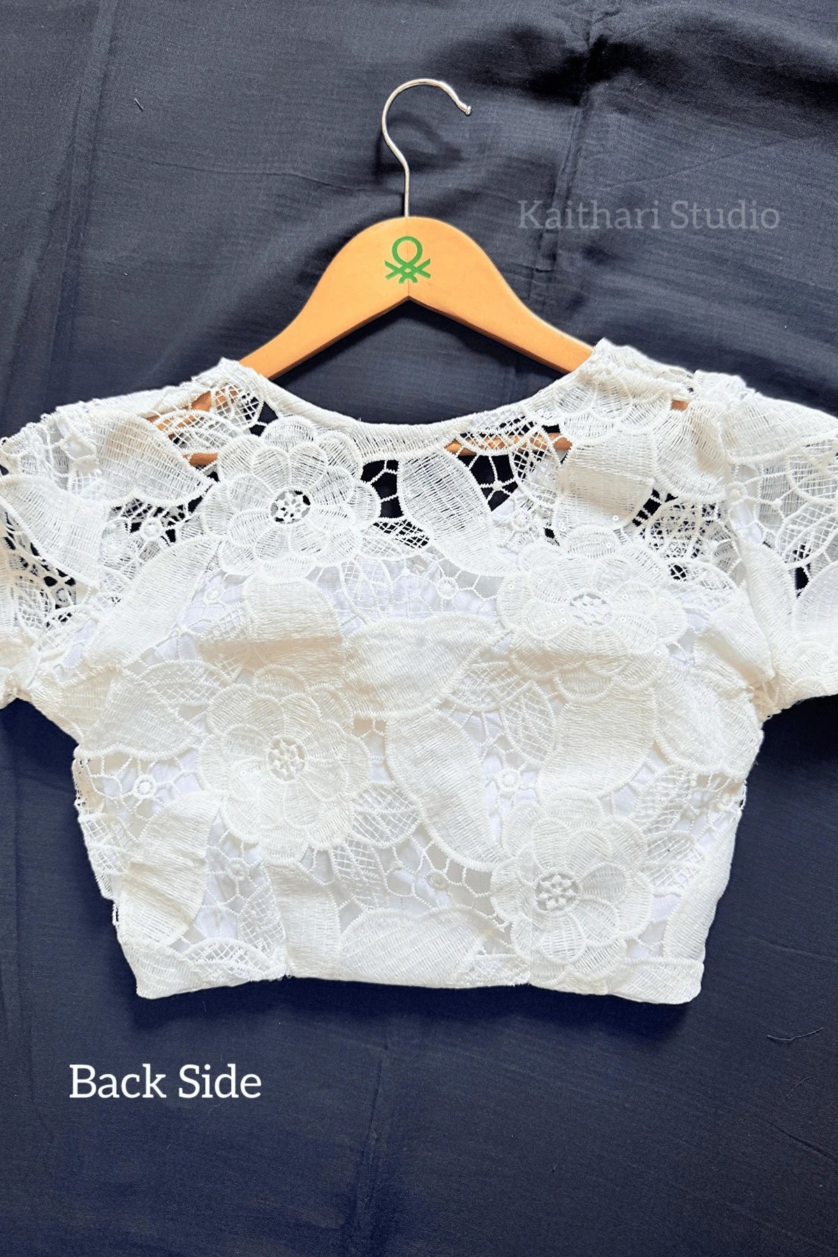 White Net Fabric Blouse KS134