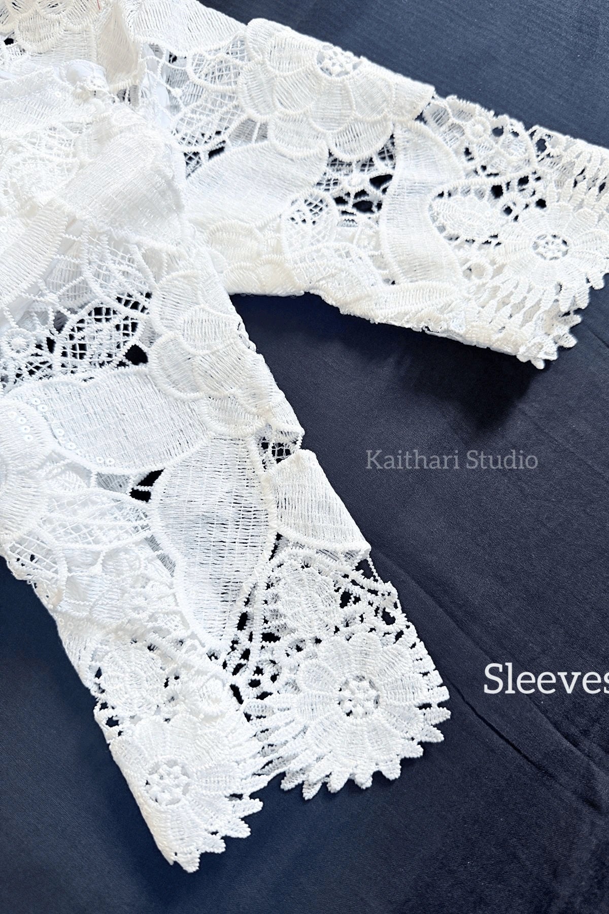 White Net Fabric Blouse KS134
