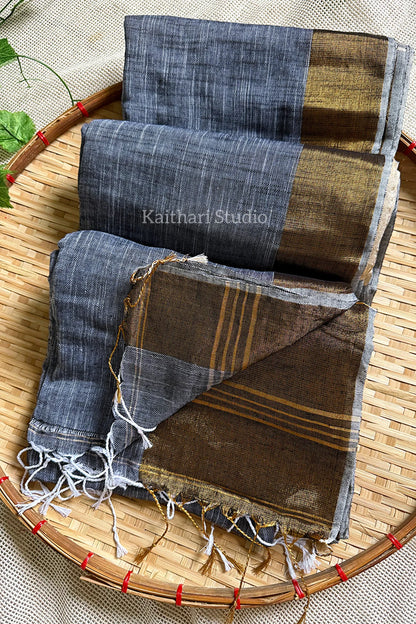 Nadhiya and Jyothika Inspited Linen Saree - KS010