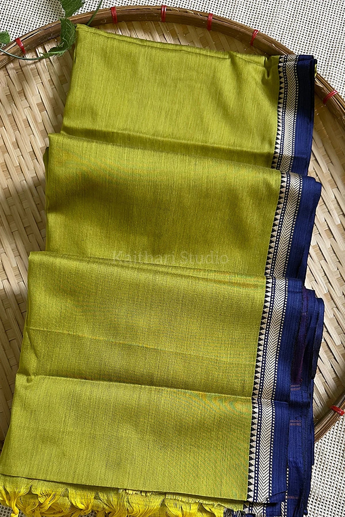 Narayanpet small border - Mint green - KS025