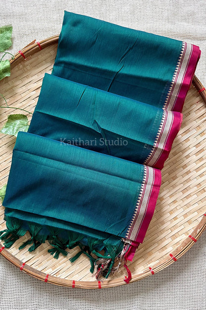 Narayanpet small border - Peacock Green - KS026